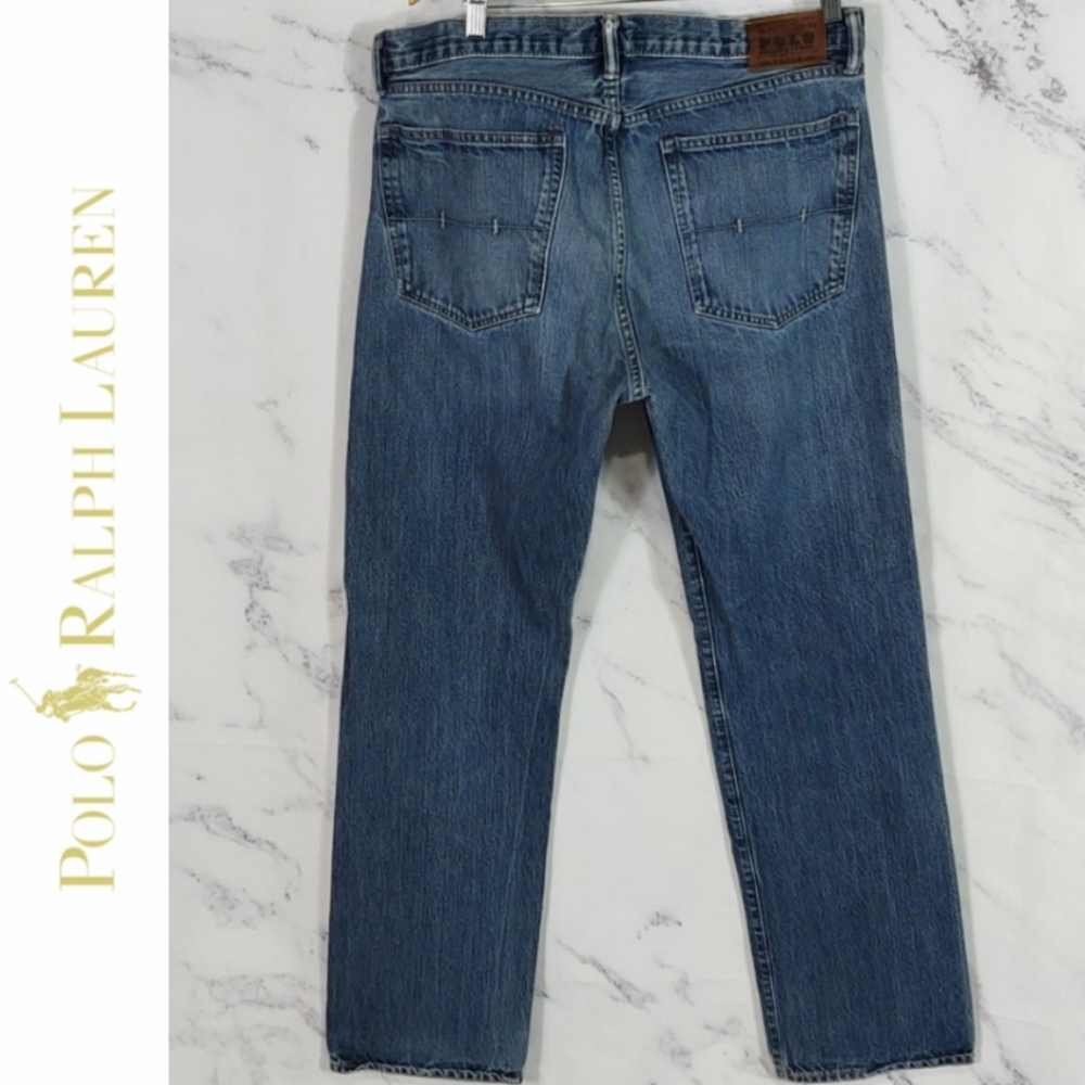 36x34 Vtg Horsebit Pocket Hampton 867 Men's Blue Jeans Excellent Condition
